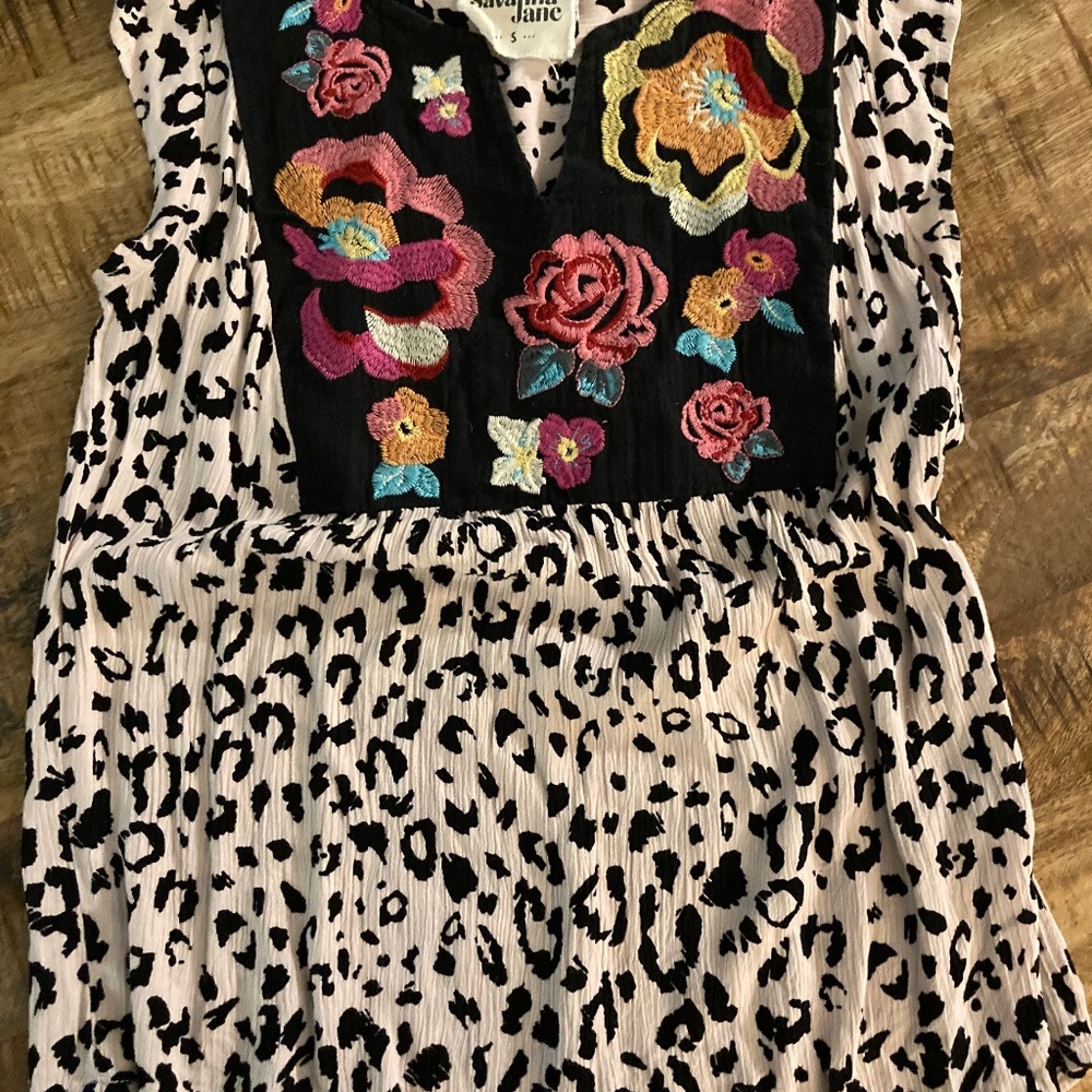 Savanna Jane Boho embroidered top